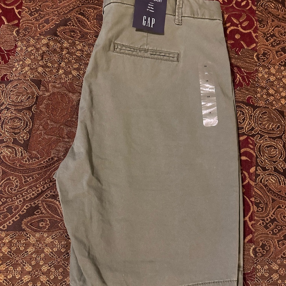 GAP Green Bermudas Casual Cotton Shorts